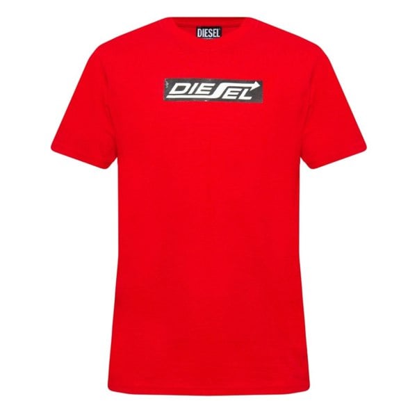 Diesel Arrow Logo Red T-Shirt S