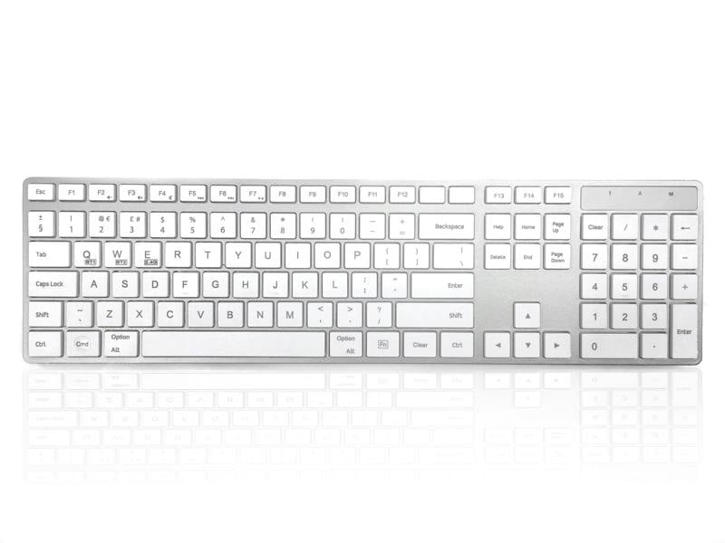 Accuratus 301 Apple Mac Wireless Multi-Device - Dual Bluetooth 5.2 & RF 2.4GHz Wireless Multi-Device Multimedia Apple Mac Slim Keyboard