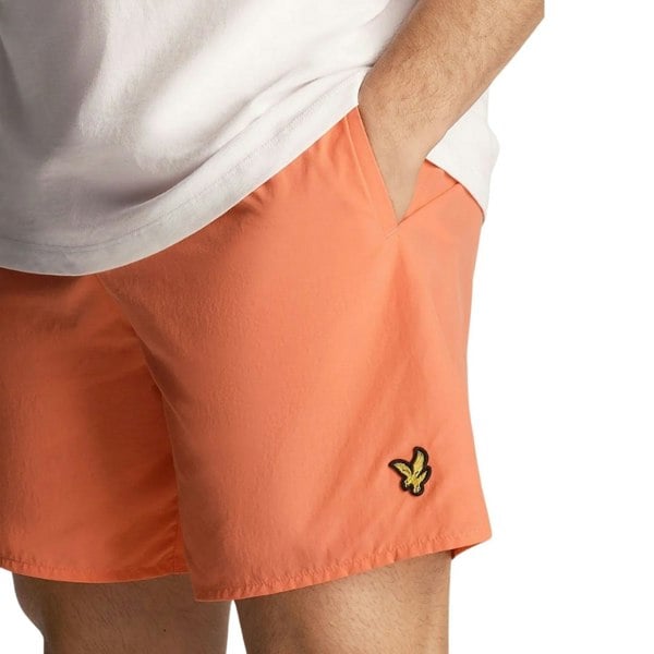 Lyle & Scott Branded Logo Tangarine Tango Swim Shorts M