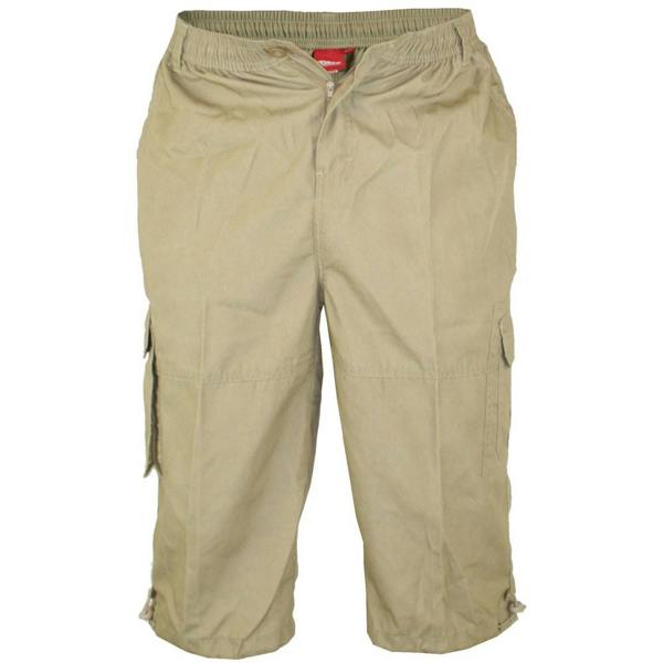 Duke Mens D555 Mason Kingsize Cargo Shorts - Sand