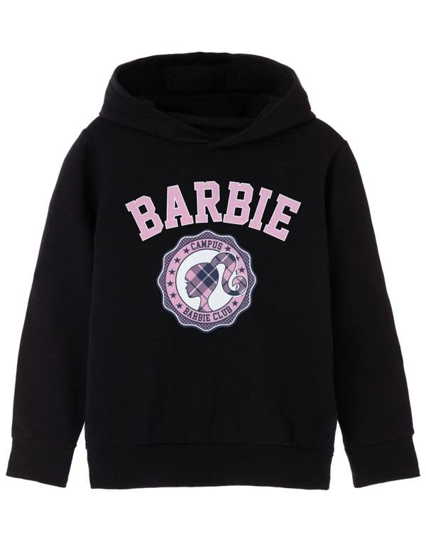Barbie Girls Black Checked Collegiate Hoodie