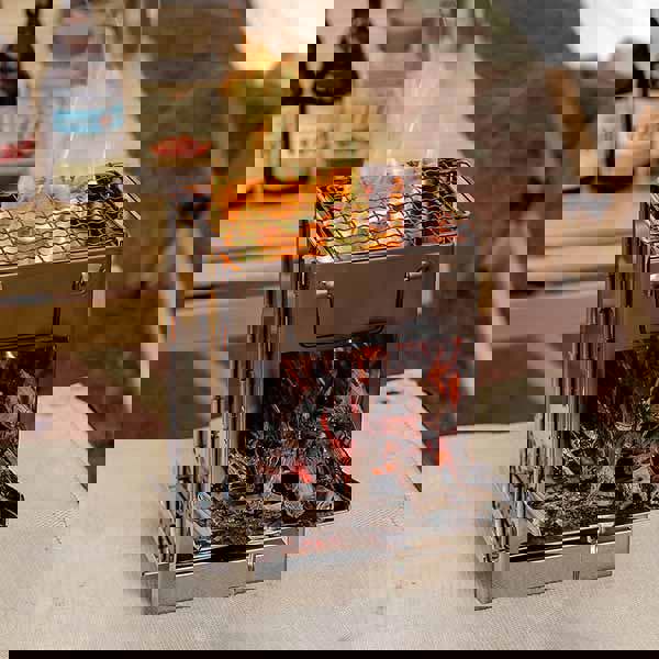 Leaper Outdoor Folding Stainless Steel Grill