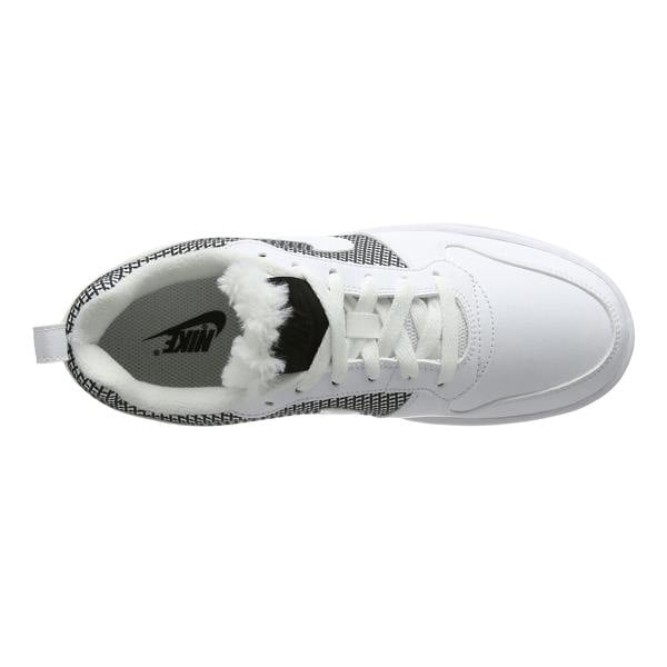 Nike Womens/Ladies Court Borough Leather Trainers - White/Black - 