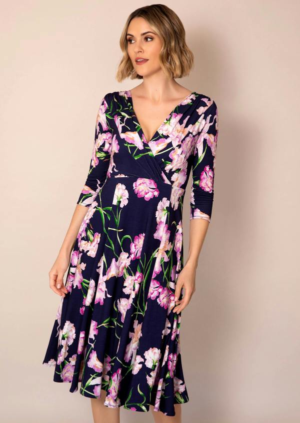 Alie Street London Annie Dress Short (Midnight Blossom)