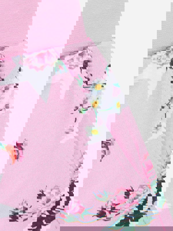 Monnalisa Girls Stars And Flower Shorts in Pink