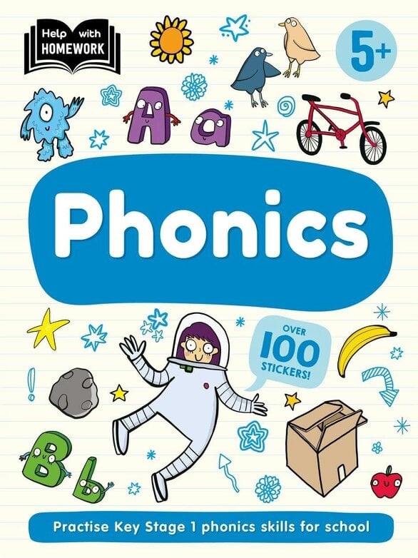 Help With Homework 5 Books Collection Set Age 5+ (Essential Learning Skills, Maths, Phonics, Reading & Writing, Adding & Subtracting)