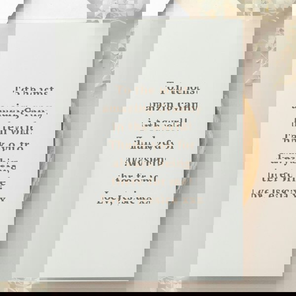 Personalised Memento Company Personalised Wild Flowers Photo Upload Card