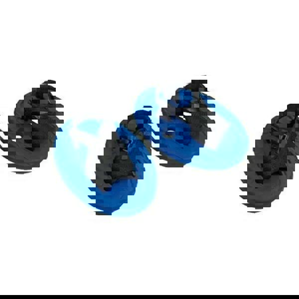 BECO AquaTwin Aqua-Fit Aid: blue swim fins with black straps for effective abdominal-leg training