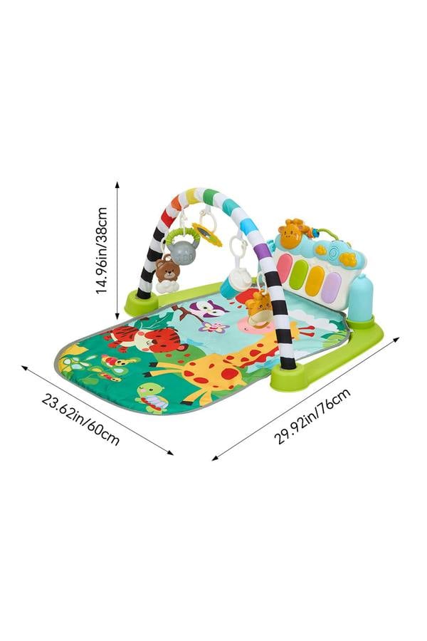 Living and Home Colorful Baby Play Mat with Musical Keyboard & Hanging Toys