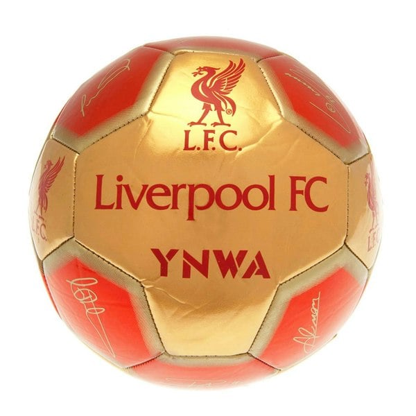 Liverpool FC YNWA Signature Football - Red/Gold