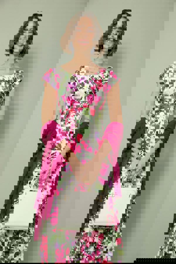 Alie Street London Clara Dress - Fuchsia Florals