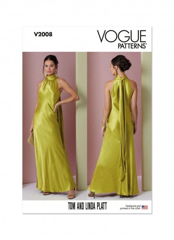 Vogue Sewing Pattern 2008, Dresses for Women, D5 (4-6-8-10-12) - Advanced