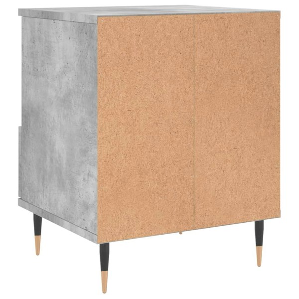 Berkfield Bedside Cabinet Concrete Grey 40x35x50 cm Engineered Wood