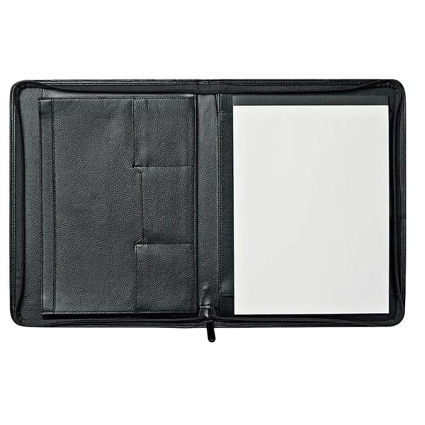 MidOcean Leather A4 Conference Folder - Black - 