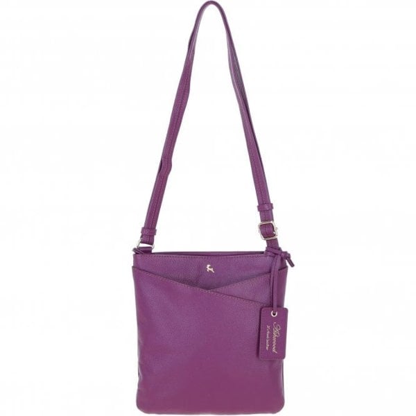 Ashwood Real Leather Zip Top Cross Body Bag: Curve