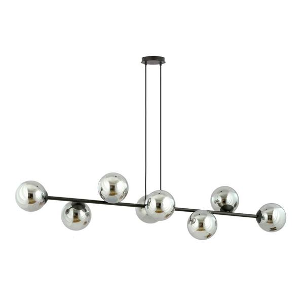 Emibig ROSSI Pendant lamp  8 x E14 Black with Graphite Shade