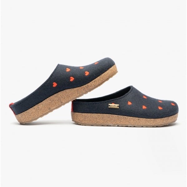 Haflinger CUORICINI Womens Slippers Navy