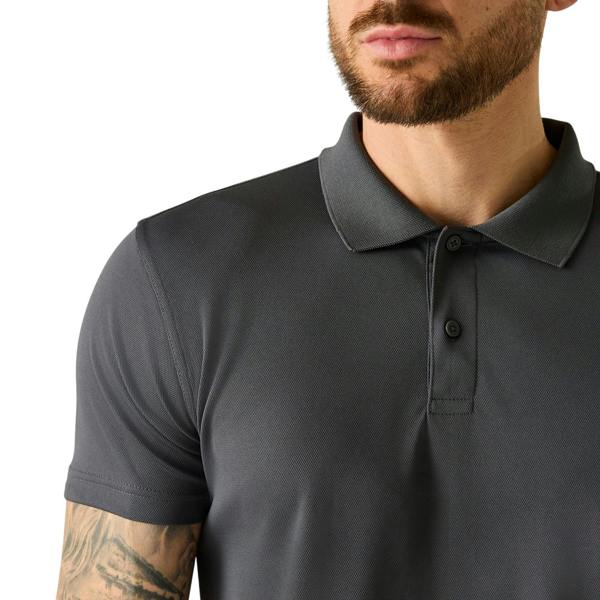 Regatta Professional Mens Pique Polo Shirt - Solid Grey - 