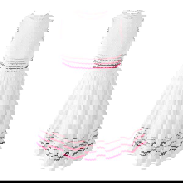 Rachel Riley Eyelet Ric Rac Dress