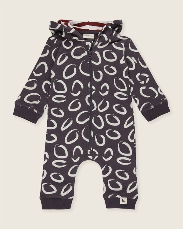 organic cotton Brown Eyespot Print Romper - image 2