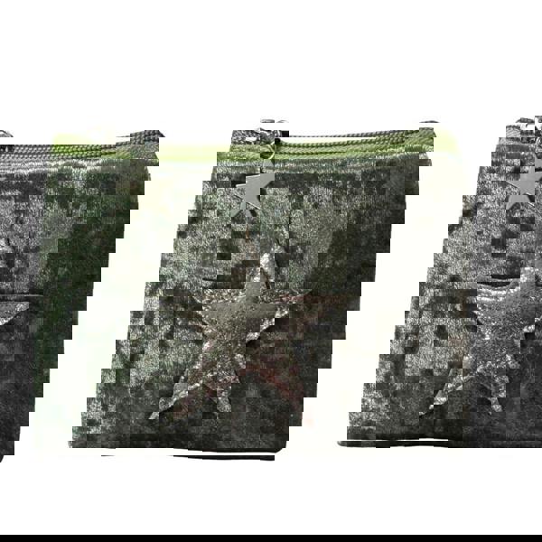 Love EMVY Velvet Star Coin Purse with Sparkly Star & Star Zip Pull