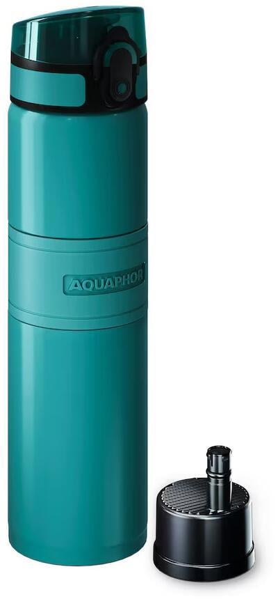 AQUAPHOR 1 x AQUAPHOR City Cool Bottle with 1 x City filter in Fresh Teal