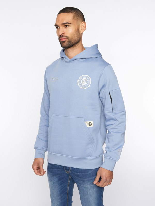 Duck and Cover Keyaan Hoodie - Blue