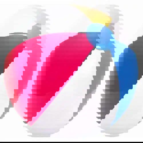 Red white and blue BECO inflatable beach ball