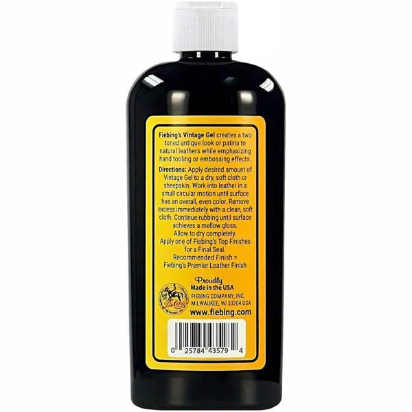 Fiebing's Vintage Gel - Instant Antique Leather Finish Polish 8oz