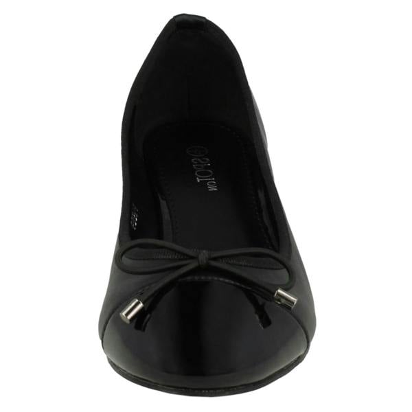 Spot On Ladies Spot On Mid Heel Court Shoes