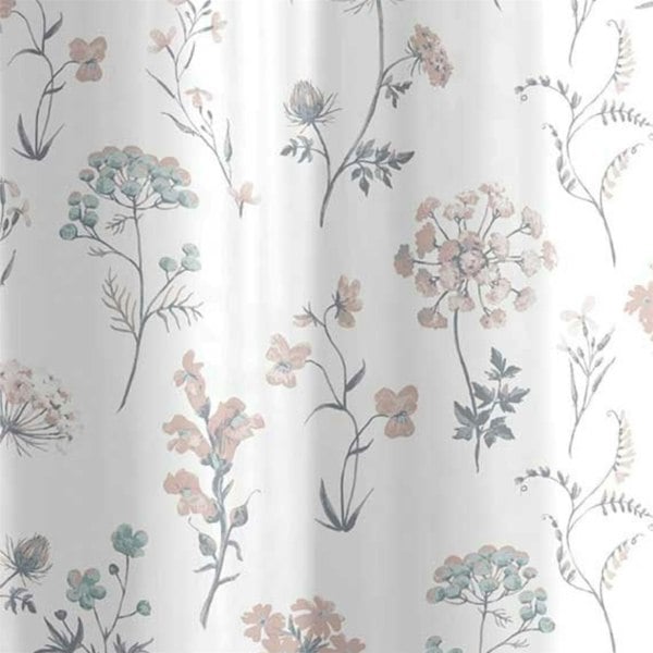 Country Club Fleur White Shower Curtain