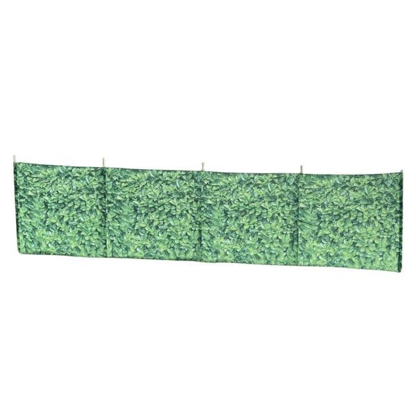 OLPRO Stone Wall Folding Wooden Windbreaks 5 Pole