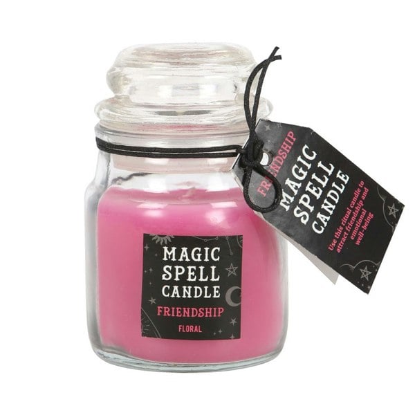 Something Different Friendship Magic Spell Floral Candle Jar - Pink