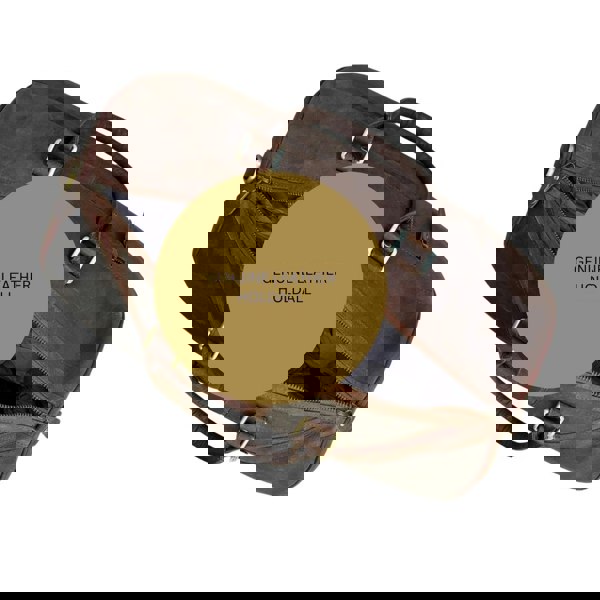 Mala Leather Union Jack Genuine Leather Vintage Holdall in Brown