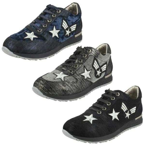 Spot On Ladies Spot On Lace Up Trainers