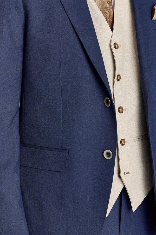 Paul Andrew Belmont Navy Suit with Belmont Beige Waistcoat