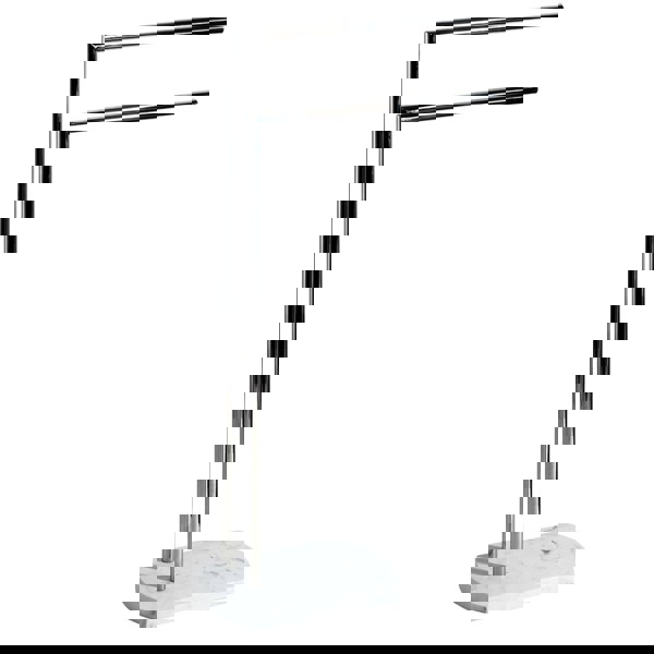 Showerdrape Octavia White Marble & Chrome Freestanding Towel Stand