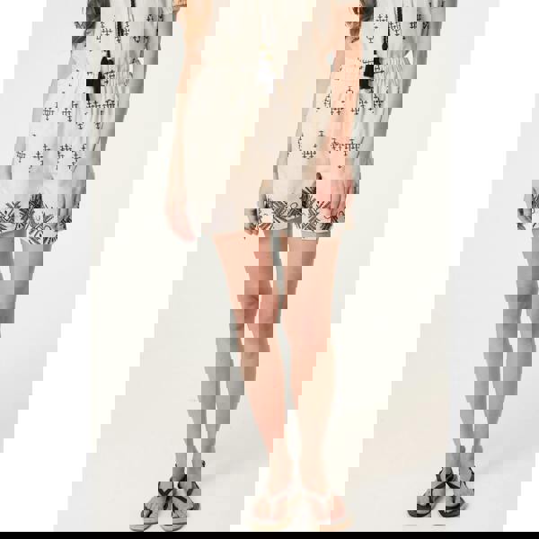 Blue Vanilla Embroidered Shorts