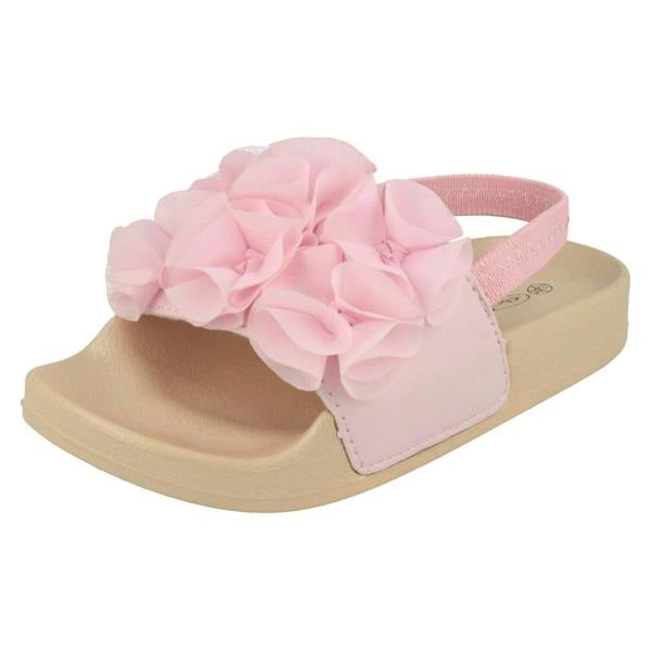 Spot On Girls Spot On Ruffle Vamp Sliders