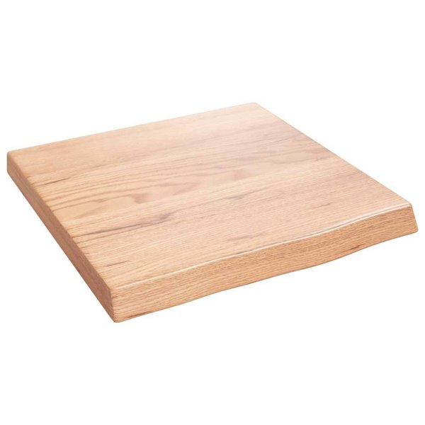 Berkfield Wall Shelf Light Brown 40x40x4 cm Treated Solid Wood Oak