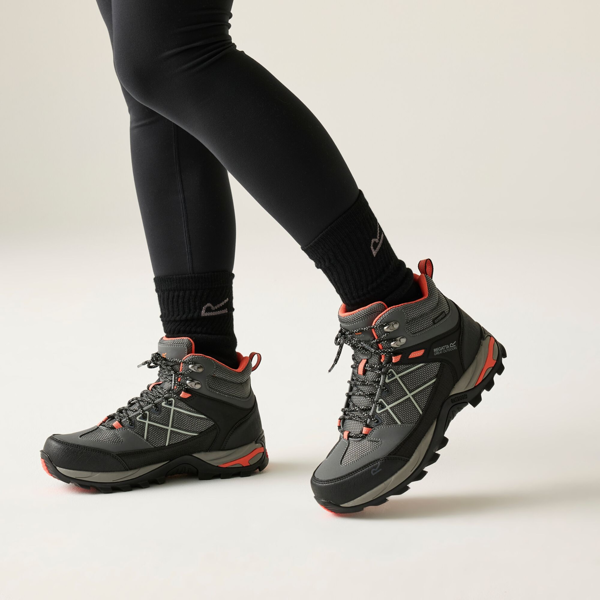 Regatta Women's Samaris III Walking Boots - Dark Steel/Satsuma
