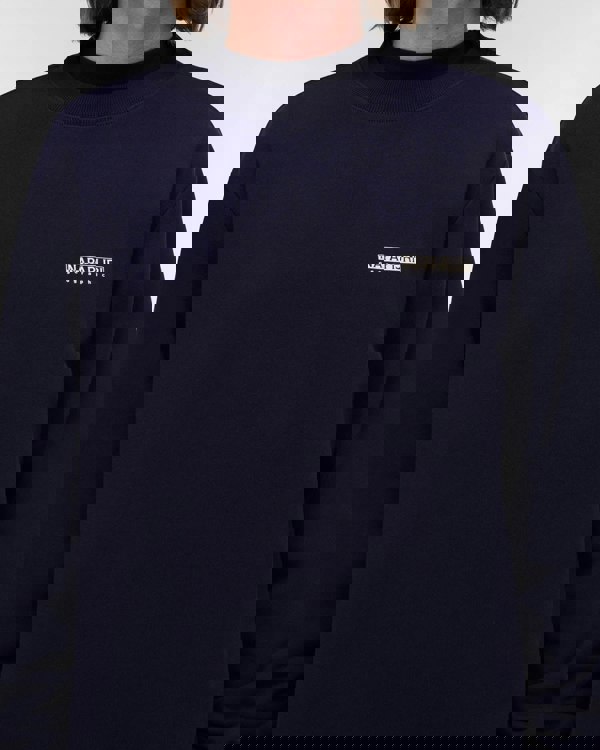 Napapijri Small Box Mens Crew Neck Sweatshirt - Blue Marine 176