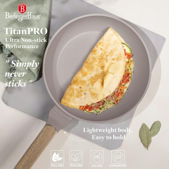 Berlinger Haus Frypan 24 cm Berlinger Haus BH8327 | Taupe Nordic