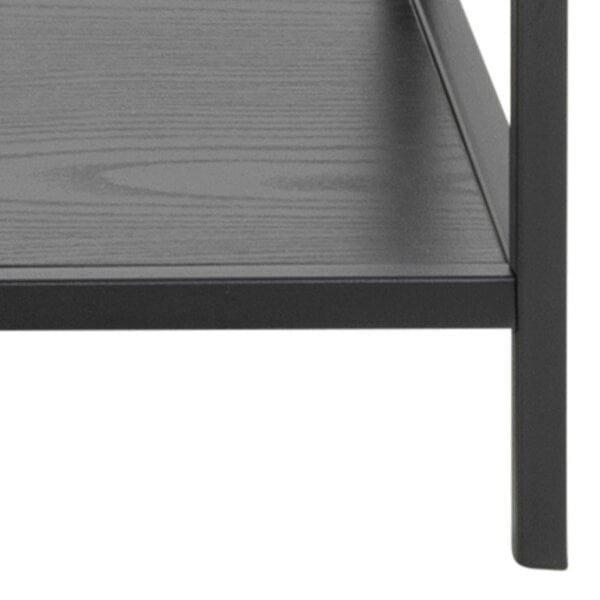 Wyld Haus El Paso Black Metal and Wooden Console Table 2 Shelves