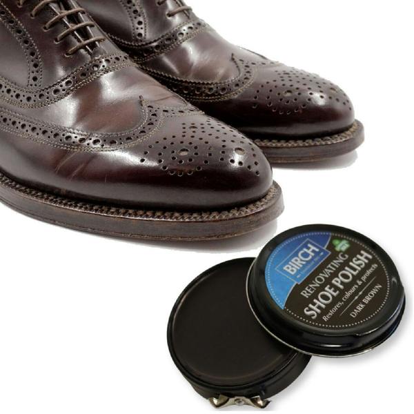 BIRCH Renovating Shoe Polish - Restores Colour and Nourishes Leather 50ml