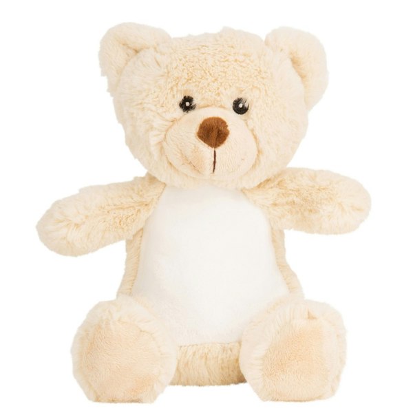 Mumbles Childrens/Kids Printme Mini Teddy Bear Plush Toy - Light Brown