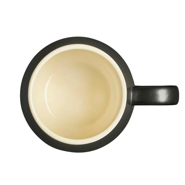 Cooks Professional Set of 4 Stoneware Mugs | 350ml | Matt Black