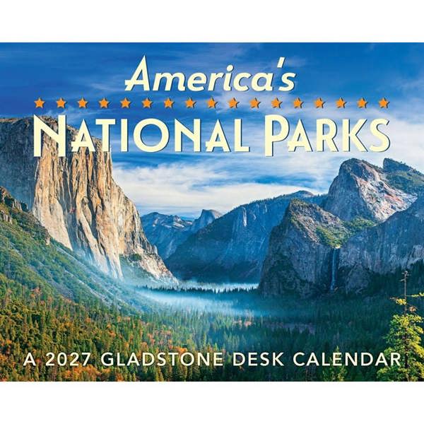 America's National Parks Desk Calendar 2027, Desk Calendars, Day To View, Travel, Gift