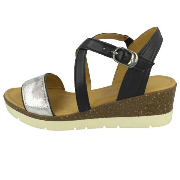 Padders Ladies Padders Wedge Heeled Sandals Primrose