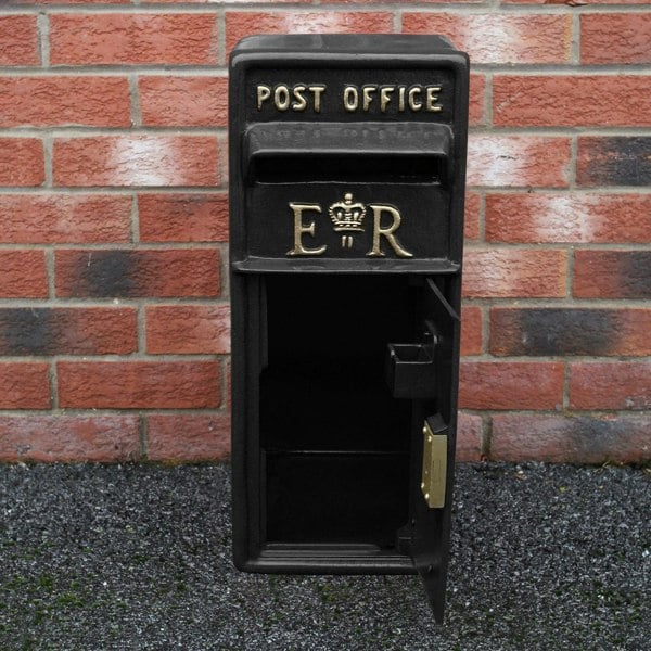 Monstershop Black Royal Mail Post Box